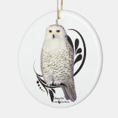 Snowy Owl Keramisch Ornament (Links)