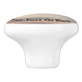 Snowy Owl Keramische Knop (Zijkant)