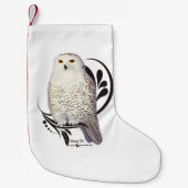 Snowy Owl Kleine Kerstsok (Voorkant)