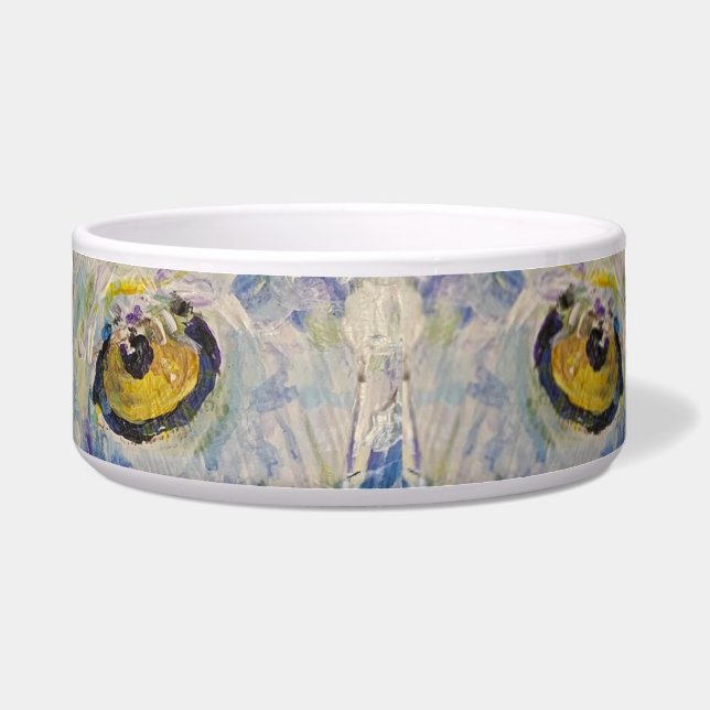 Snowy Owl Knowledge Maureen Girard Bird Spirit Voerbakje (Voorkant)