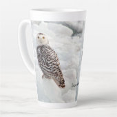 Snowy Owl latte mok (Linkerhoek)