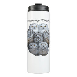 Snowy Owl Leak Proof Thermal Tumbler Thermosbeker