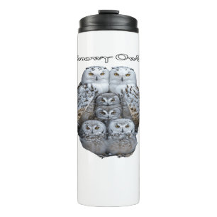 Snowy Owl Leak Proof Thermal Tumbler Thermosbeker