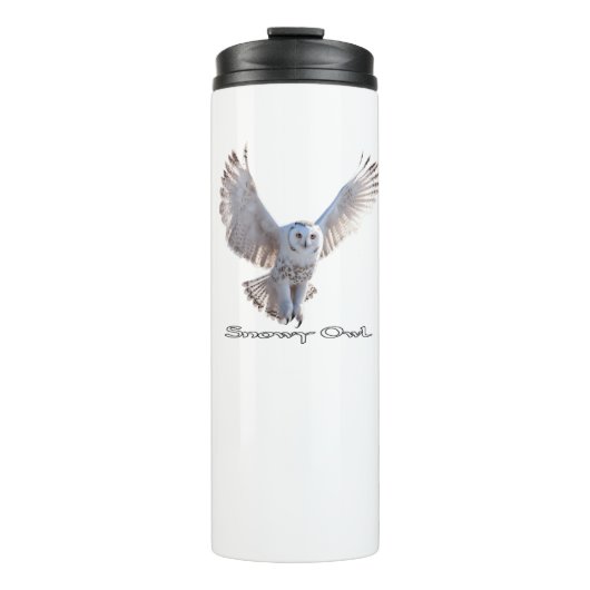 Snowy Owl Leak Proof Thermal Tumbler Thermosbeker (Voorkant)