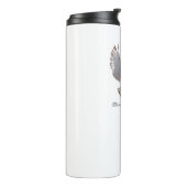 Snowy Owl Leak Proof Thermal Tumbler Thermosbeker (Gedraaid links)