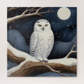 Snowy Owl Legpuzzel (Verticaal)