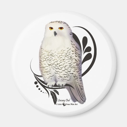 Snowy Owl Magneet (Voorkant)