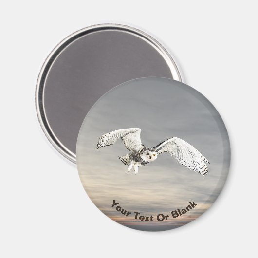 Snowy Owl Magneet (Voorkant / Achterkant)
