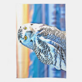 Snowy Owl Majesty Design Theedoek (Verticaal)