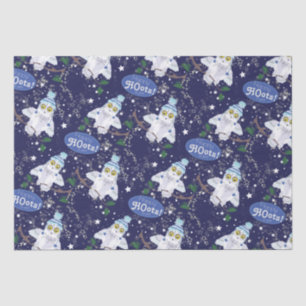 Snowy Owl met Pet kerstpapier Tissuepapier