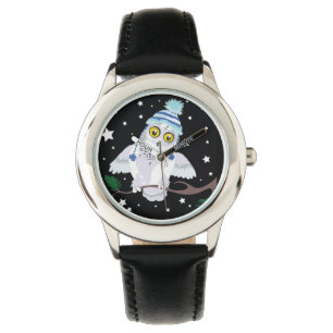 Snowy Owl met Pet~wrist watch Horloge