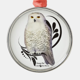 Snowy Owl Metalen Ornament