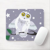 Snowy Owl Mousepad Muismat (Met muis)