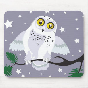 Snowy Owl Mousepad Muismat