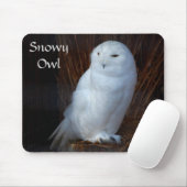 Snowy Owl - mousepad Muismat (Met muis)