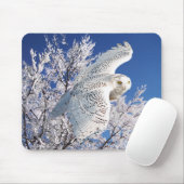 "Snowy Owl" Mousepad Muismat (Met muis)