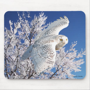 "Snowy Owl" Mousepad Muismat