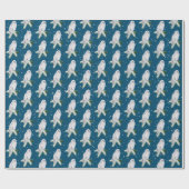 Snowy Owl on Pine Cadeaupapier (Vlak)