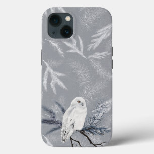Snowy Owl on Winter Pine Case-Mate iPhone Case