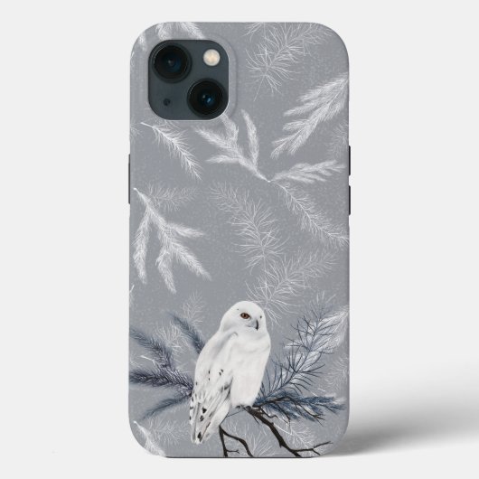 Snowy Owl on Winter Pine Case-Mate iPhone Case (Achterkant)