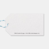 Snowy owl op het strand cadeaulabel (Achterkant Horizontaal)