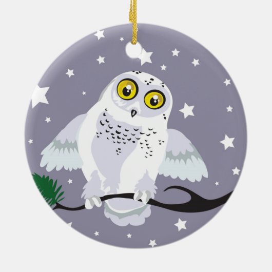 Snowy Owl ornament (Achterkant)
