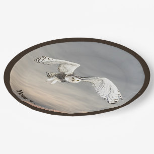 Snowy Owl Papieren Bordje