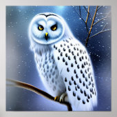 Snowy owl poster (Voorkant)