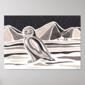 Snowy Owl poster (Voorkant)