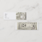 Snowy owl Profile Card Mini Visitekaartje (Voorkant / Achterkant)