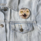 Snowy Owl Ronde Button 5,7 Cm (In situ)