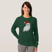 Snowy Owl Santa T-shirt (Voorkant volledig)
