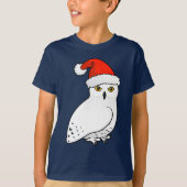 Snowy Owl Santa T-shirt (Voorkant)