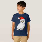 Snowy Owl Santa T-shirt (Voorkant volledig)