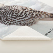 Snowy Owl Sherpa Blanket Deken (3/4)