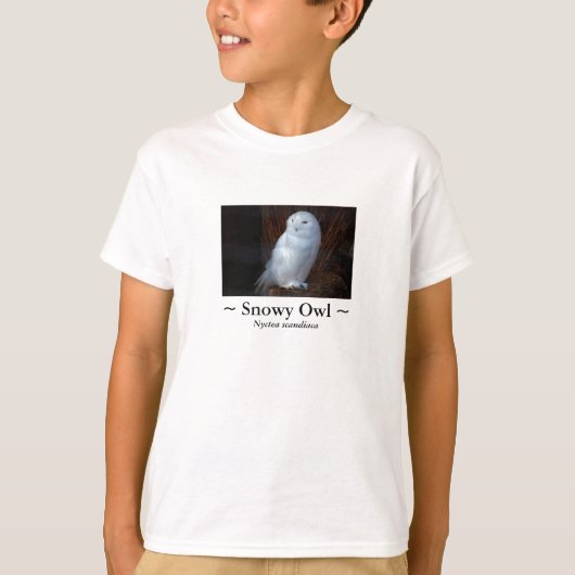 Snowy Owl - shirt van kind (Voorkant)