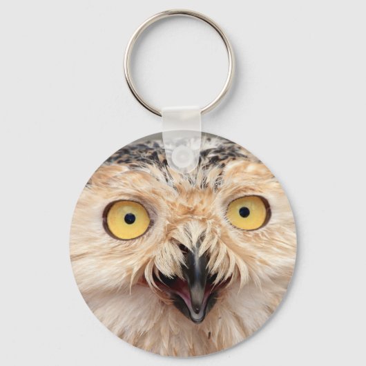 Snowy Owl Sleutelhanger (Voorkant)
