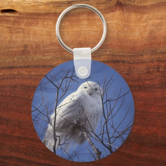 Snowy Owl Sleutelhanger (Voorkant)