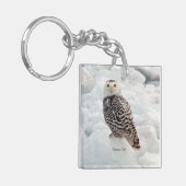 Snowy Owl sleutelketen Sleutelhanger (Voorkant Links)