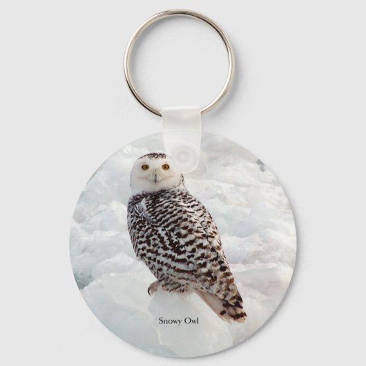 Snowy Owl sleutelketen Sleutelhanger (Voorkant)