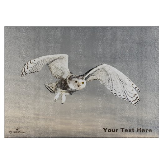 Snowy Owl Snijplank (Voorkant)