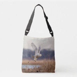 Snowy owl start op crossbody tas