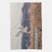 Snowy owl start op theedoek (Verticaal)