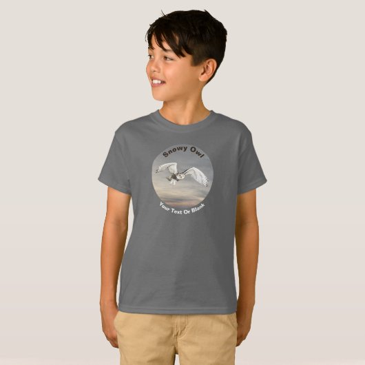 Snowy Owl T-shirt (Voorkant volledig)