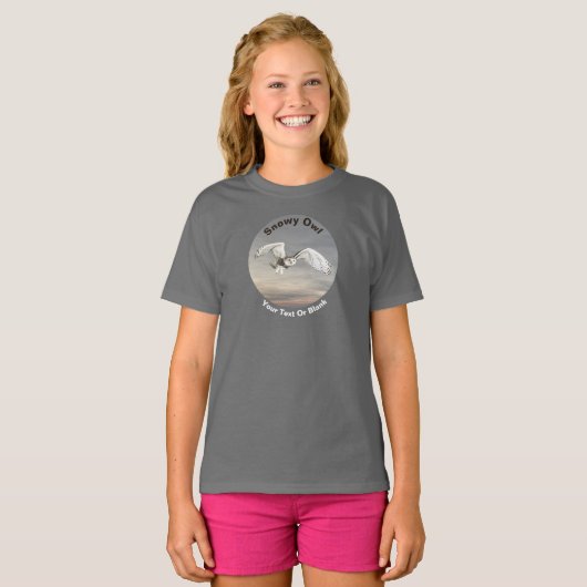 Snowy Owl T-shirt (Voorkant volledig)
