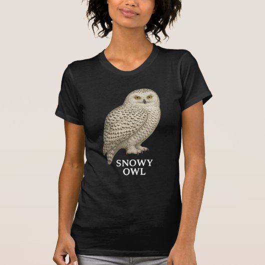 Snowy Owl T-Shirt: Bird of Prey Design for Nature T-shirt (Voorkant)