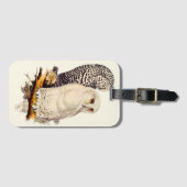  Snowy Owl tekening Bagagelabel (Voorkant (horizontaal))