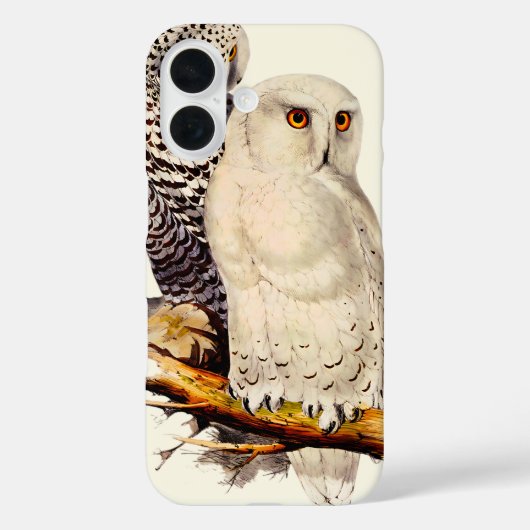  Snowy Owl tekening Case-Mate iPhone Case (Achterkant)
