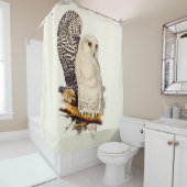  Snowy Owl tekening Douchegordijn (In situ)