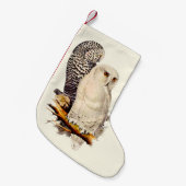 Snowy Owl tekening Kleine Kerstsok (Voorkant (Hangend))